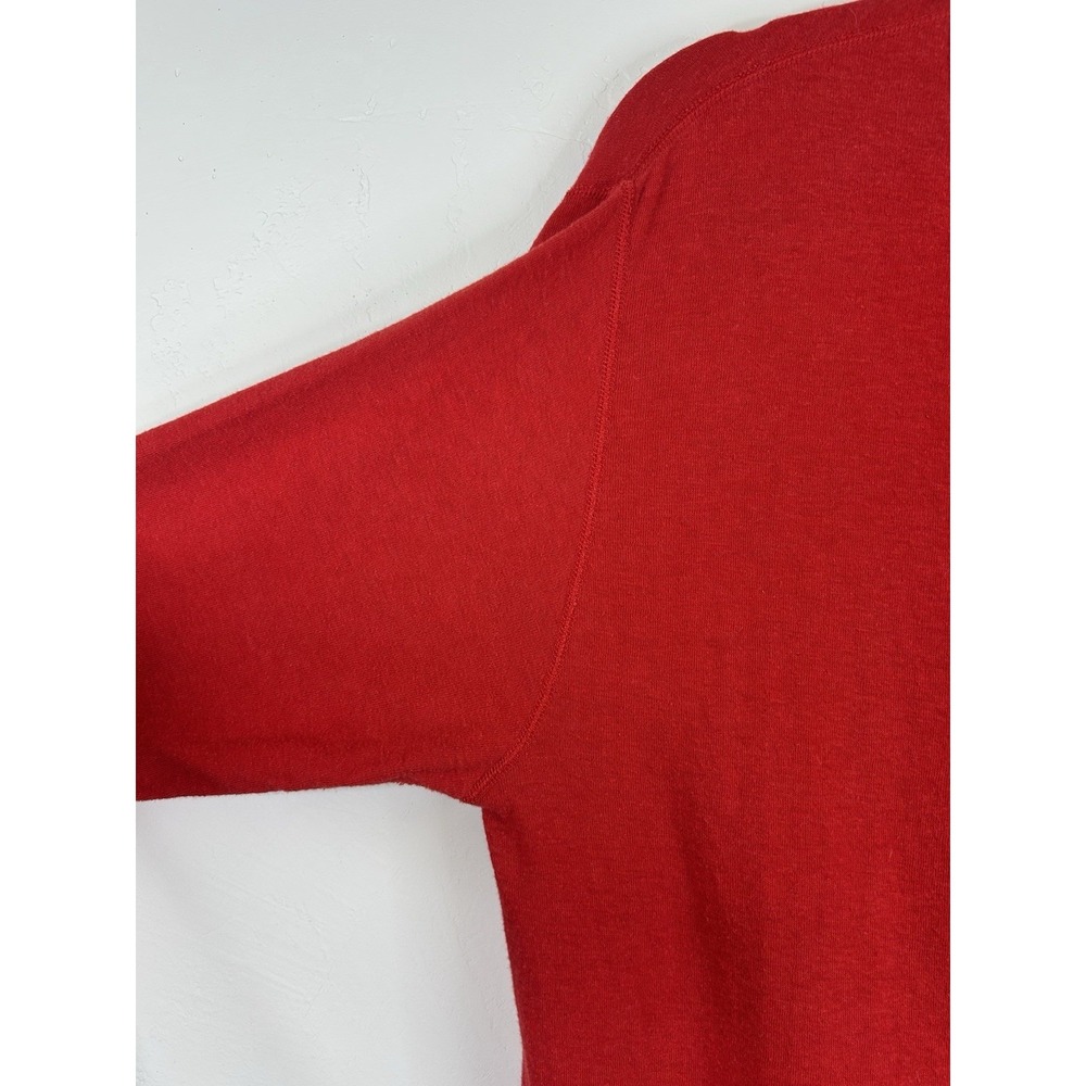 Vintage Thermal Union Suit Size L One Piece Long Johns Red Button Up Duofold - Picture 11 of 16